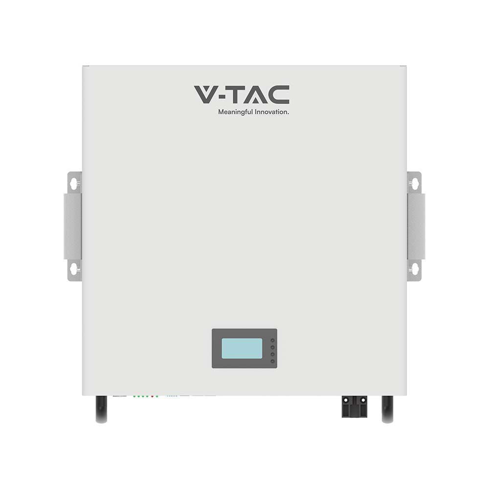 Acumulator- fotovoltaice- LiFePo4- 5.12kWh- VT-48100-W- V-TAC Acumulator fotovoltaic LiFePo4 5.12kWh VT-48100-W V-TAC pentru stocare energie solară