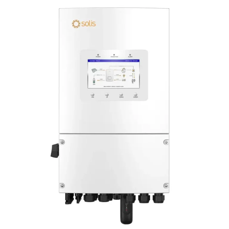 Invertor hibrid Solis 6kW 48V cu 2 MPPT, compatibil cu baterii Li-ion și plumb-acid, eficiență ridicată IP66.