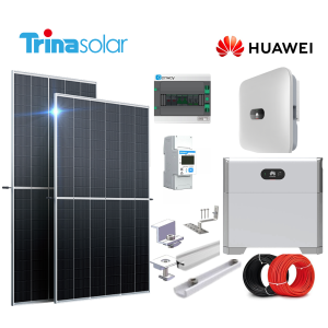 Kit sistem fotovoltaic hibrid 5,34 kWp cu panouri Trina Solar și baterie Luna 6,9 kWh