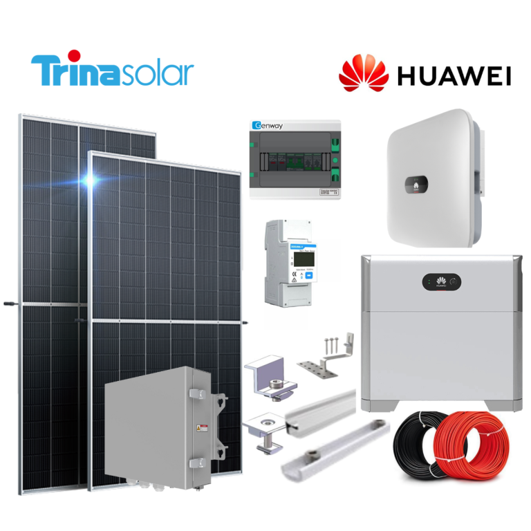 Kit sistem fotovoltaic 5,34 kWp hibrid cu acumulator Luna 5 kWh și tablou Back-up